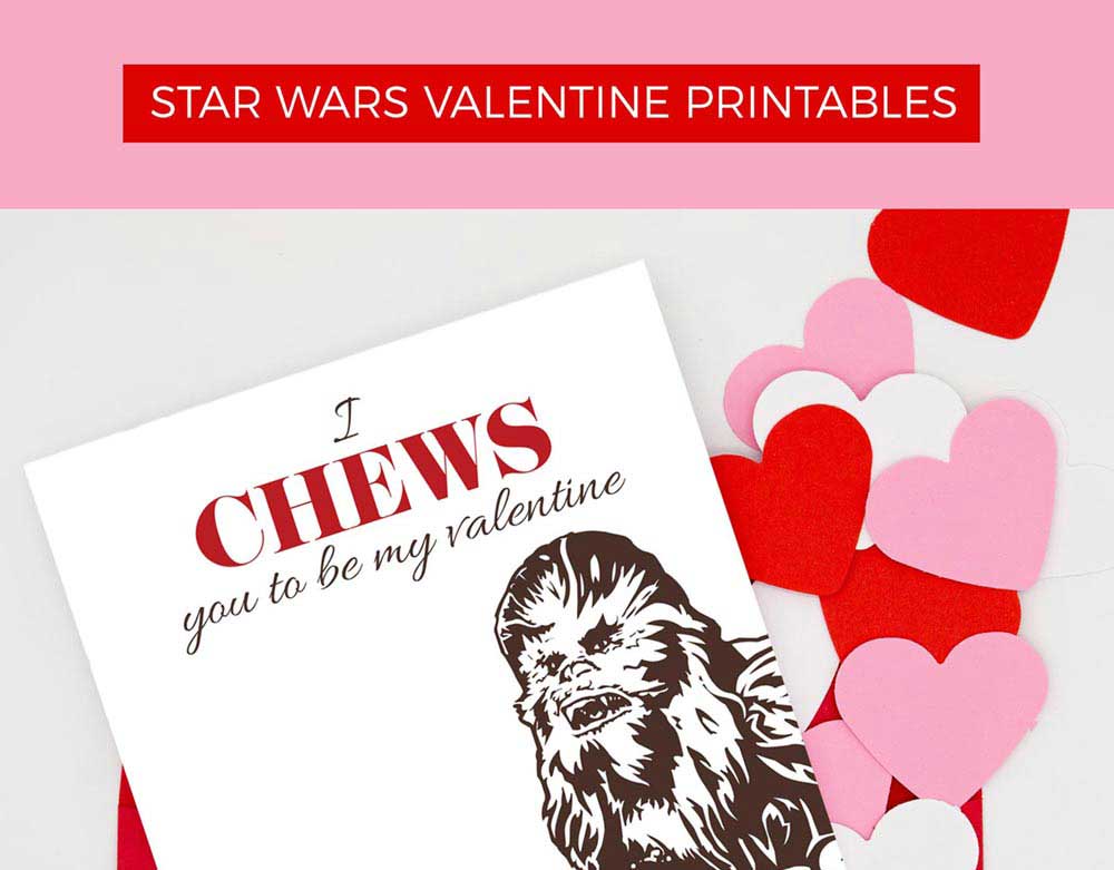 Free Star Wars Valentines Printables • Persnickety Prints