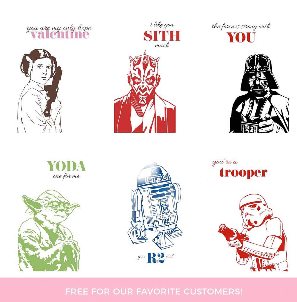 Free Star Wars Valentines • Persnickety Prints