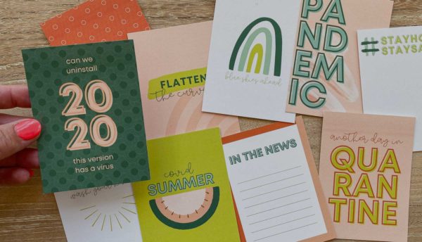 free covid journal cards