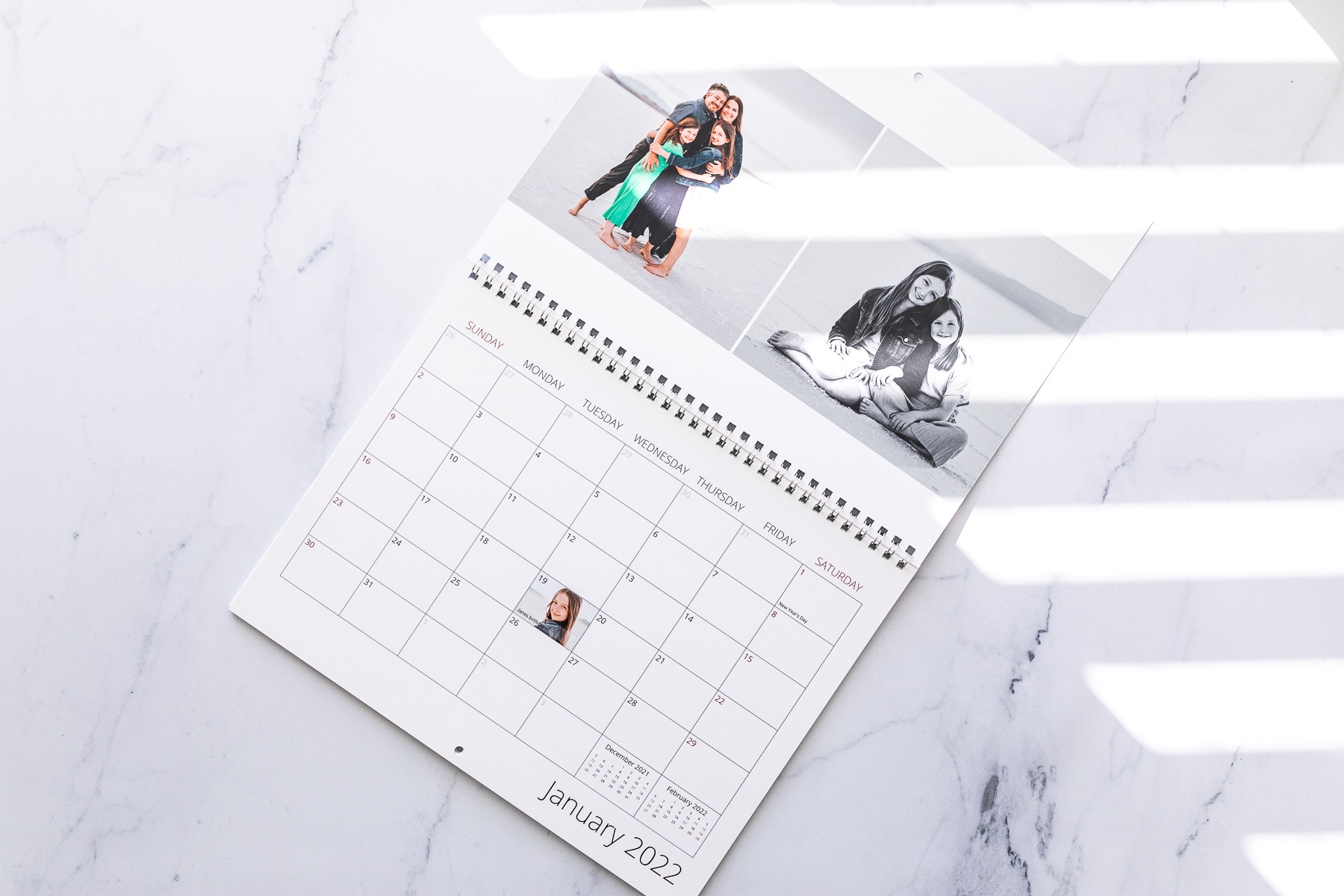8.5x11 Wall Calendar