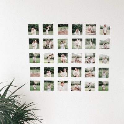 4x4 photo gallery wall