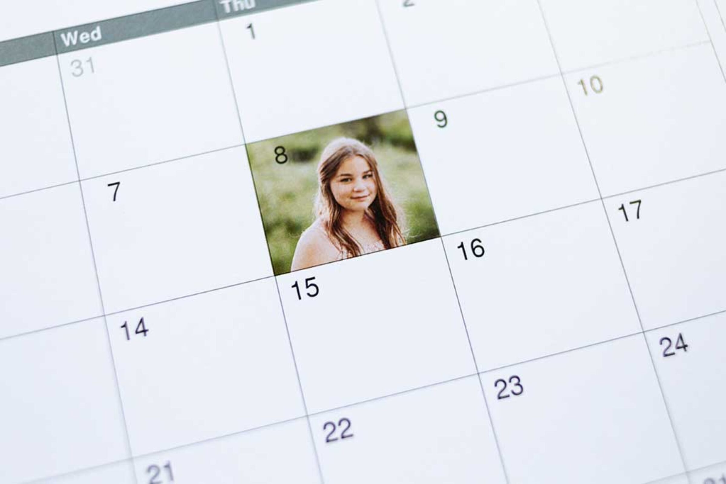 8.5x11 Wall Calendar