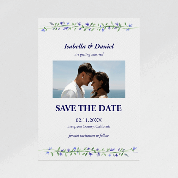 Bluebell Garden Save the Date
