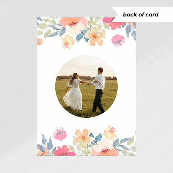 Pastel Painted Floral Save the Date - Image 2