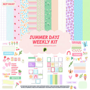 Summer Days Weekly Scrapbook Kit