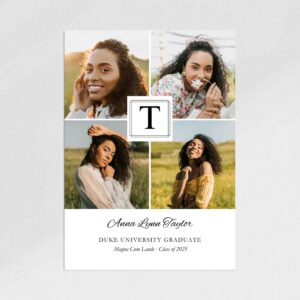 Collage Crest Graduation Announcement
