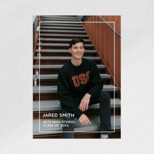 Minimalist Graduate Graduation Announcement