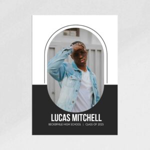 Modern Pill Graduation Announcement