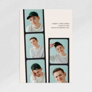 Photo Strip Graduate Graduation Announcement