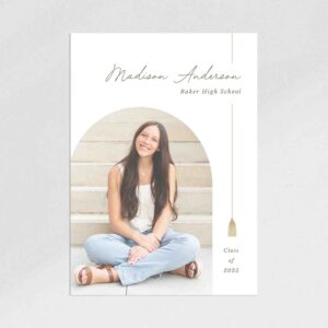 Tassel Arch Graduation Announcement